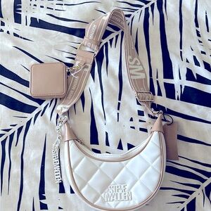 NWT Steve Madden off white mini hobo purse.